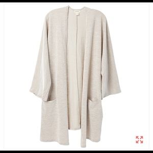 Ribbed  sweater coat